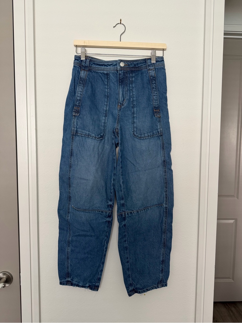 LOFT • utility barrel jeans